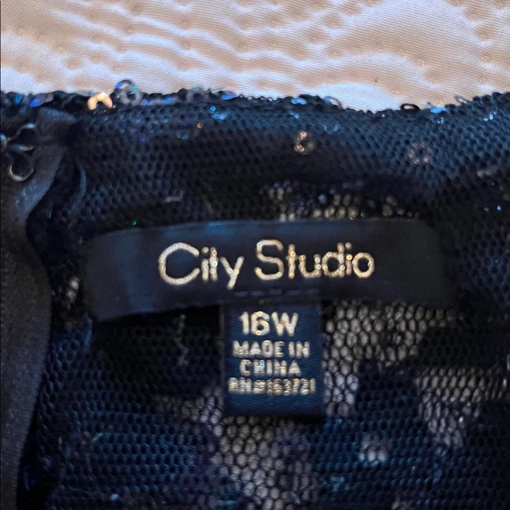 City Studio Sequin Tulle Gown - Picture 12 of 14